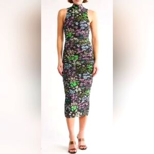 AFRM los Angeles Ariana Floral Sleeveless Midi Dress NWOT